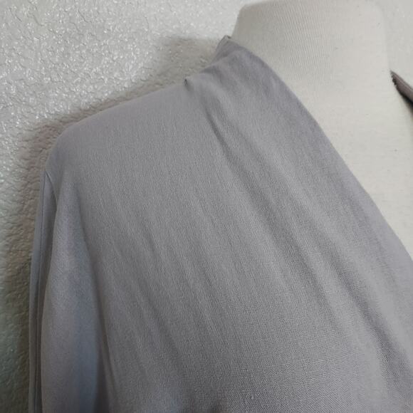 Kidoriman Linen Blend Long Sleeve Laggen Look V-Neck Size XL - Picture 6 of 12